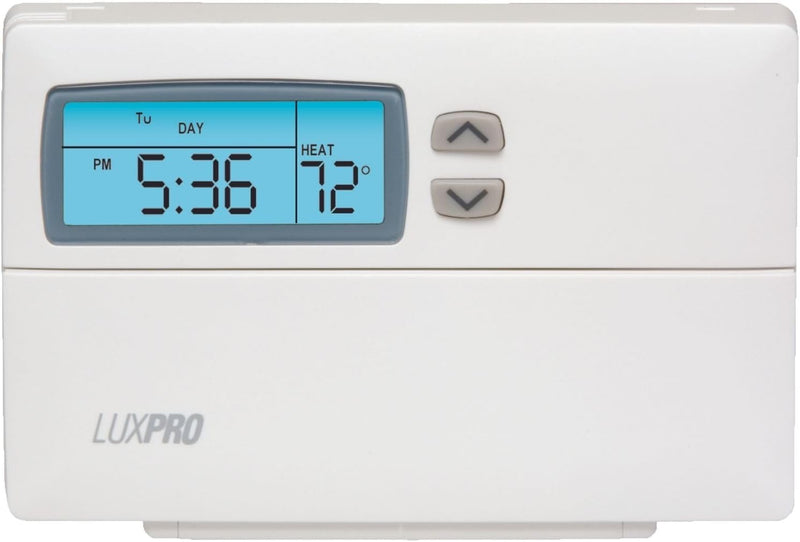 LUXPRO PSP511C Preprogrammed 5-2 Thermostat for Heating & Cooling